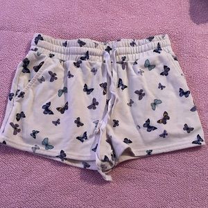 Butterfly print shorts